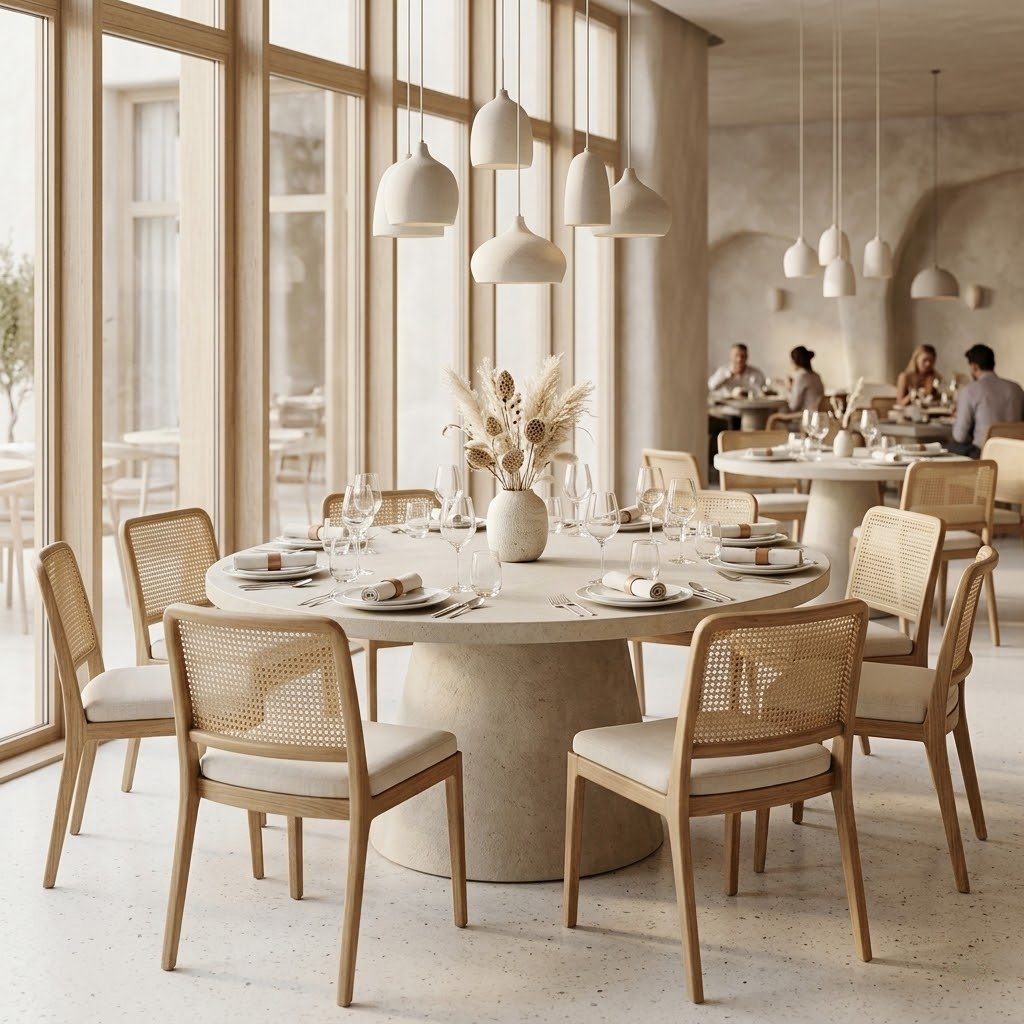 OVAL DINING TABLE BREAKFAST NOOK - Dining Tables - Image 5