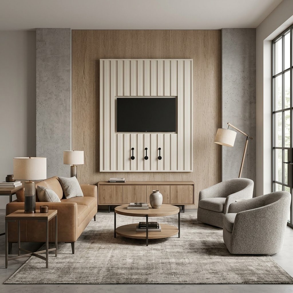 TV PANEL - SLATTED - TV Stands - Image 5