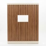 SLATTED TV SURROUND WITH MAGAZINE RACKS - TV Stands