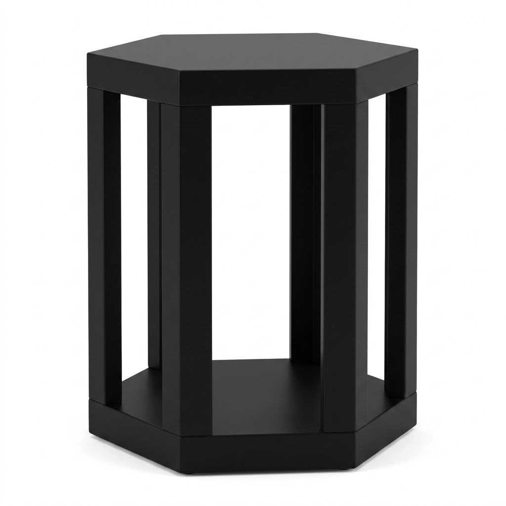 OPEN HEX SIDE TABLE - Tables - Image 3