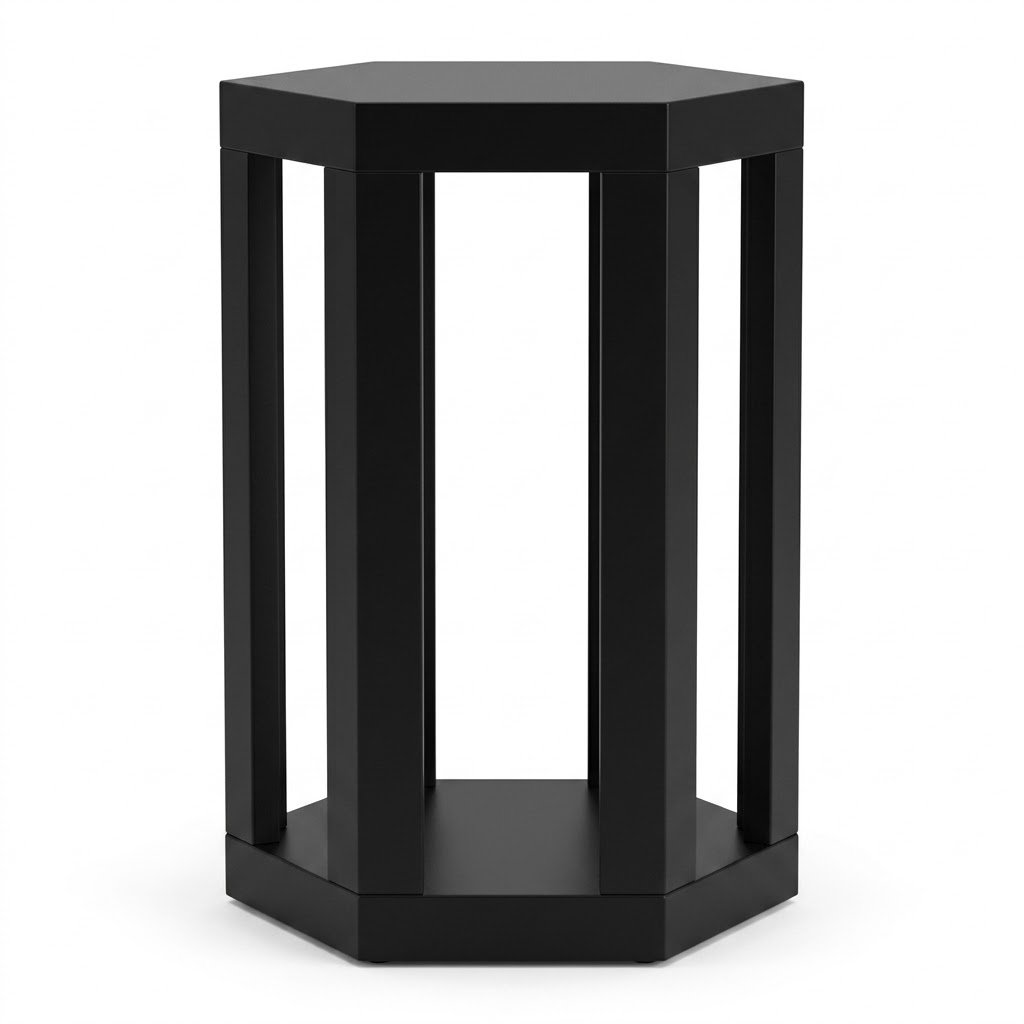 OPEN HEX SIDE TABLE - Tables - Image 4