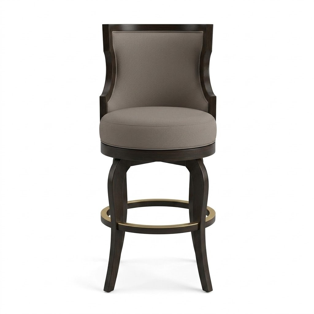 HRW - Brasserie Bar Stool Swivel Seat - Bar Stools - Image 2